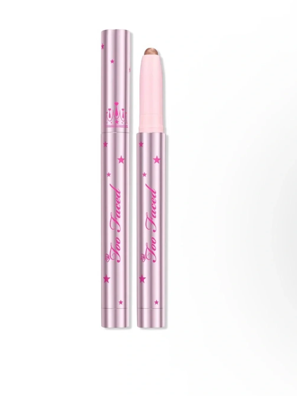 Too Faced Pink Metallic Eyeshadow Stick with Champagne Shimmer